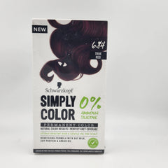Schwarzkopf Simply Color 6.84 True Red 0% Ammonia Silicone Permanent Hair Colour  (1n) Schwarzkopf