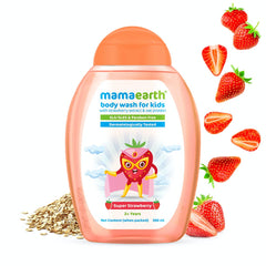 MamaEarth Super Strawberry Body Wash for Kids (300 ml) MamaEarth Baby