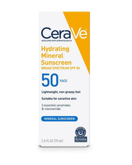 CeraVe Hydrating Mineral Sunscreen Broad Spectrum SPF 50 Face (75 ml) CeraVe