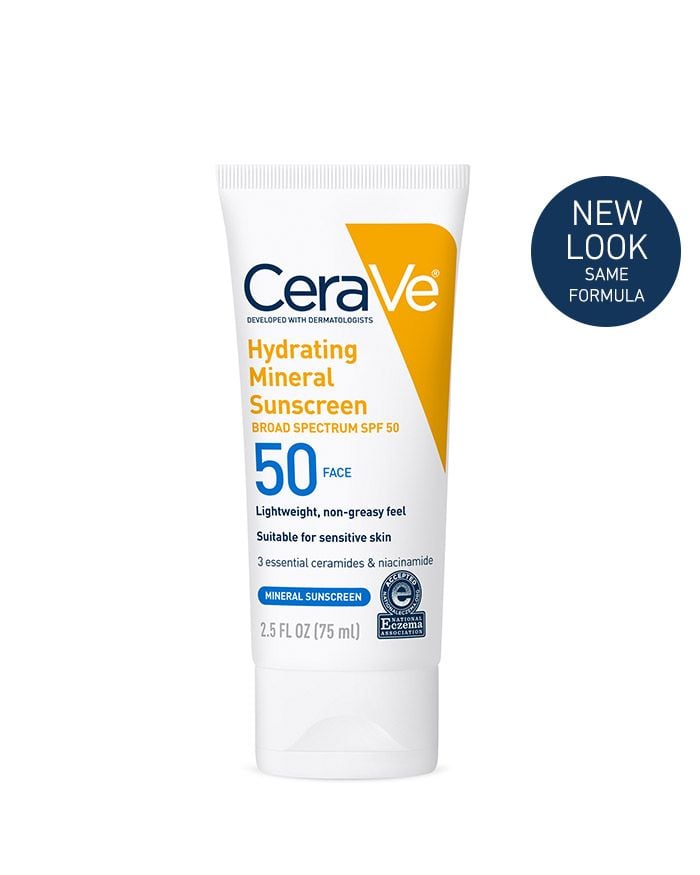 CeraVe Hydrating Mineral Sunscreen Broad Spectrum SPF 50 Face (75 ml) CeraVe